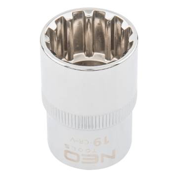 Spline socket 1/2", 19mm