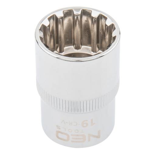 Spline socket 1/2", 19mm