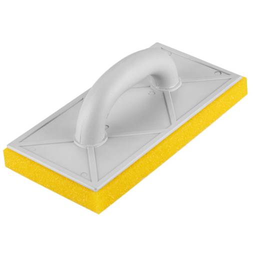 Float with coarse sponge 25 mm, 280 x 140 mm, plastic handle