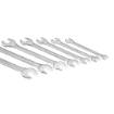Double open wrench set, CrV, DIN 3110, 8pcs 6-22mm