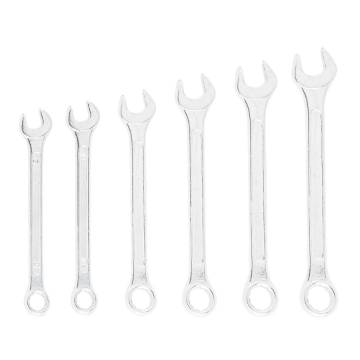 Combination wrenches 8-17 mm, set 6 pcs