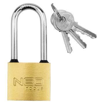 Padlock with long yoke 40 mm, 3 keys