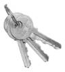 Padlock with long yoke 40 mm, 3 keys