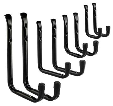 Garage hooks, set 8 pcs