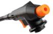 Gas burner with flexible nozzle