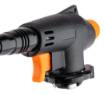 Gas burner with flexible nozzle