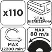 Cutting wheel, corundum for metal/INOX 125 x 1.0 x 22.2 mm, 41 A60-T-BF, carton 110 pieces