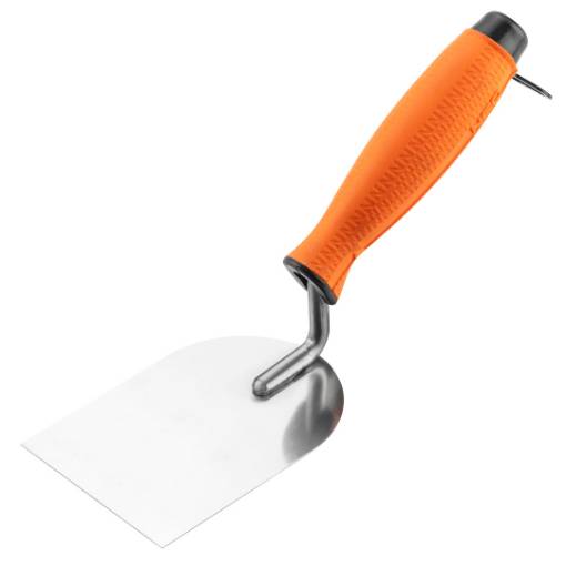 Stucco margin float, rounded, 80 mm, bi-material handle