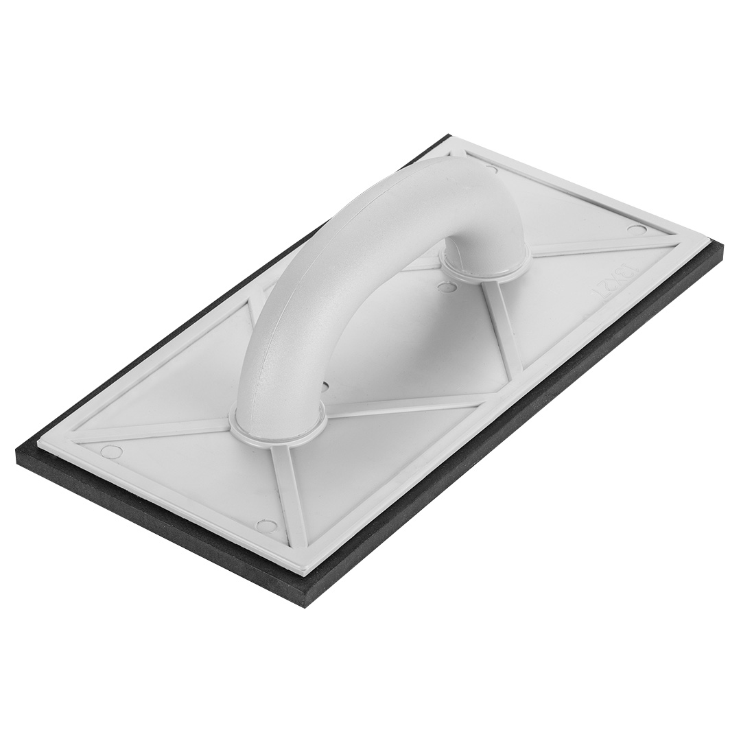 Float with rubber 8 mm, 280 x 140 mm, plastic handle