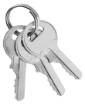 Padlock long waterproof laminated rubber cover. 40mm