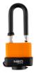 Padlock long waterproof laminated rubber cover. 40mm