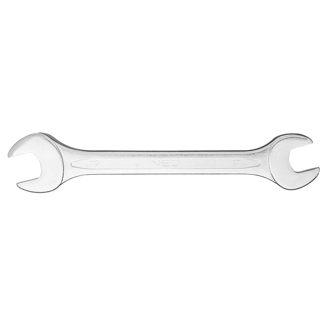 Double open wrench 17x19mm, CrV, DIN3110