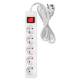 Strip extension cord 5 m, 3 x 1.5 mm2, 5G, white, ON/OFF