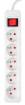 Strip extension cord 5 m, 3 x 1.5 mm2, 5G, white, ON/OFF