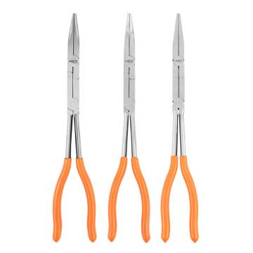 CRV double jointed pliers set of 3 pcs.