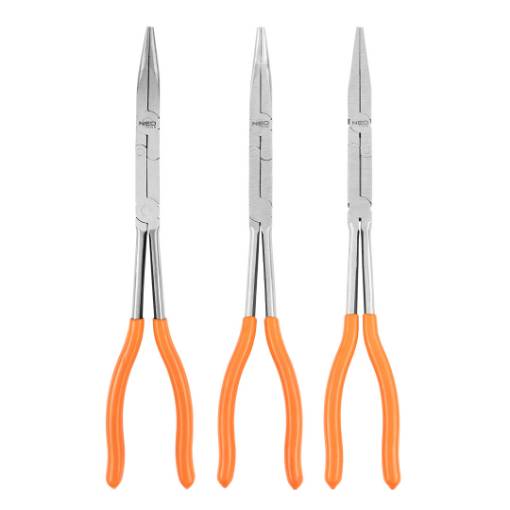 CRV double jointed pliers set of 3 pcs.