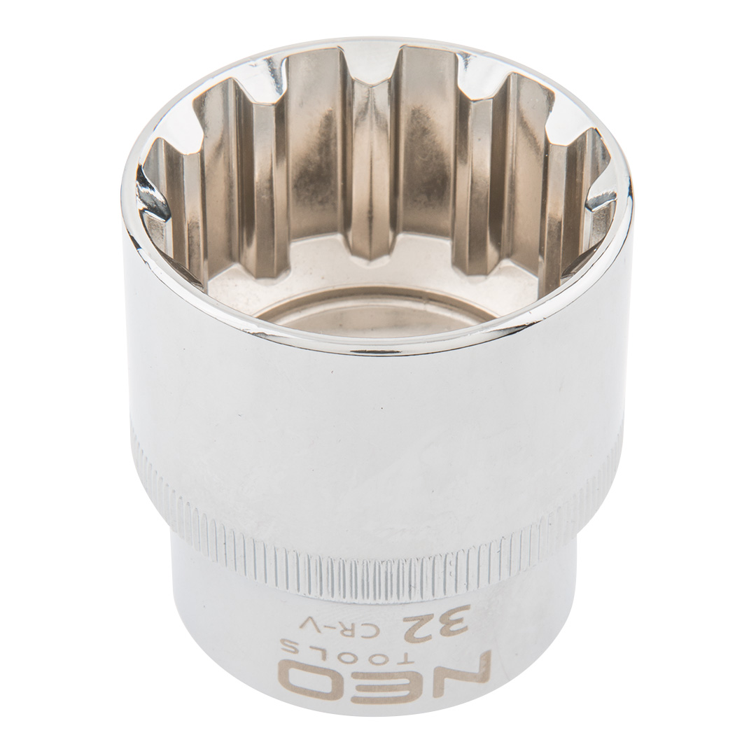 Spline socket 1/2", 32mm