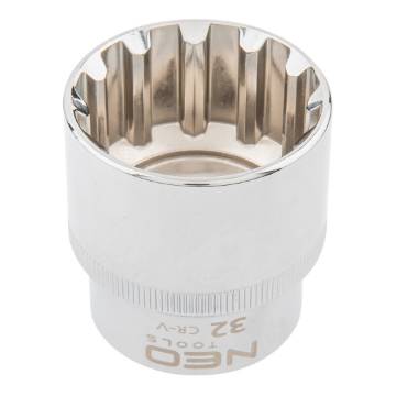 Spline socket 1/2", 32mm