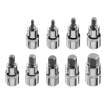 Hexagonal bits on socket 55 mm, set 9 pcs