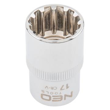 Spline socket 1/2", 17mm
