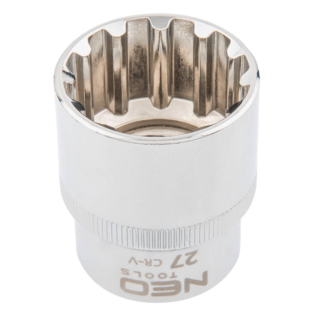 Spline socket 1/2", 27mm