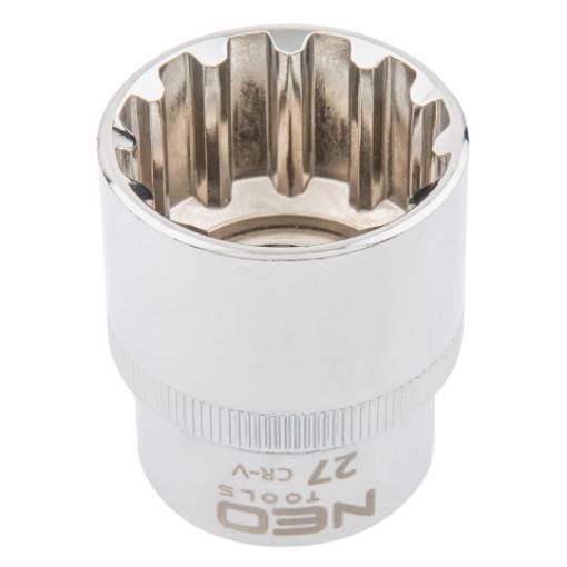 Spline socket 1/2", 27mm