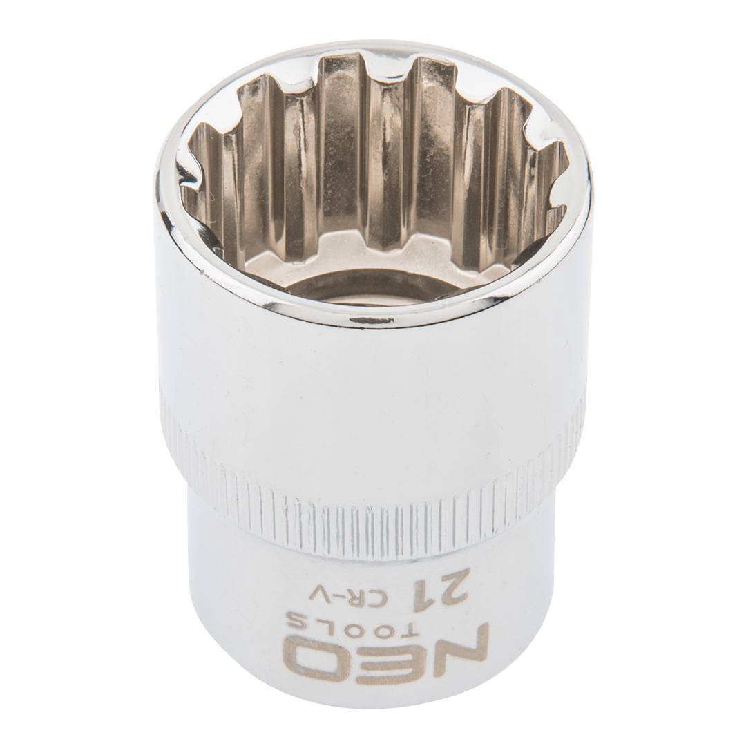 Spline socket 1/2", 21mm