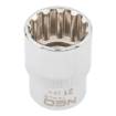 Spline socket 1/2", 21mm