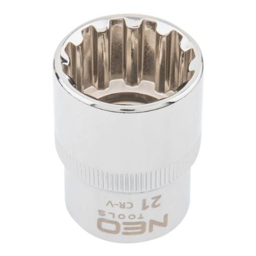Spline socket 1/2", 21mm
