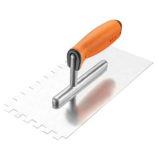 Notched float, 270 x 128 mm, 10 x 10 x 10 mm, bi-material handle