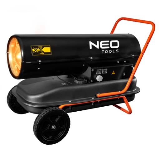 Oil heater 30kW, tank 38l, wheels