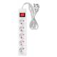 Strip extension cord 3 m, 3 x 1.5 mm2, 5G, white, ON/OFF