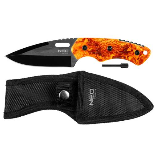 Tactical knife full-tang 20 cm + tinder