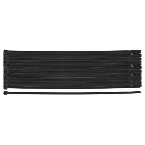 EXTREME cable ties 4.8 x 300 mm, black, 100 pcs