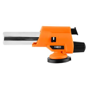 Screw-on gas burner with piezo, 360 degrees