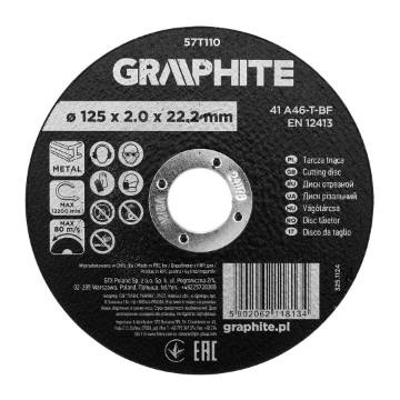 Cutting disc, aluminium oxide for metal 125 x 2.0 x 22.2 mm, 41 A46-T-BF