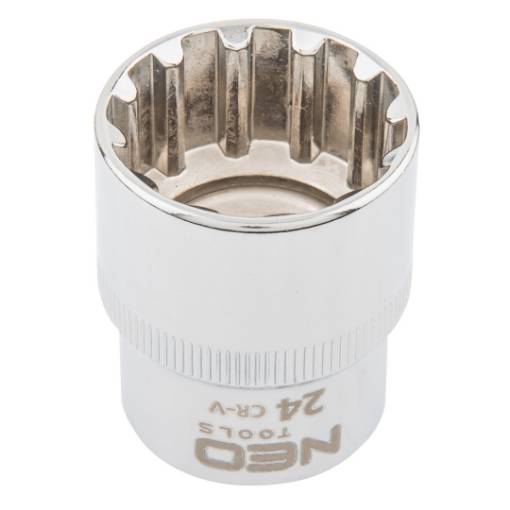 Spline socket 1/2", 24mm