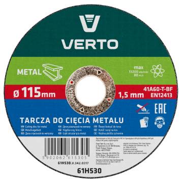 Cutting disc for metal T41, 115 x 1.5 x 22 mm
