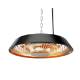 Ceiling infrared heater 1500W, aluminum, without remote control, switch, halogen lamp heating element, IP44