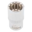 Spline socket 1/2", 12mm