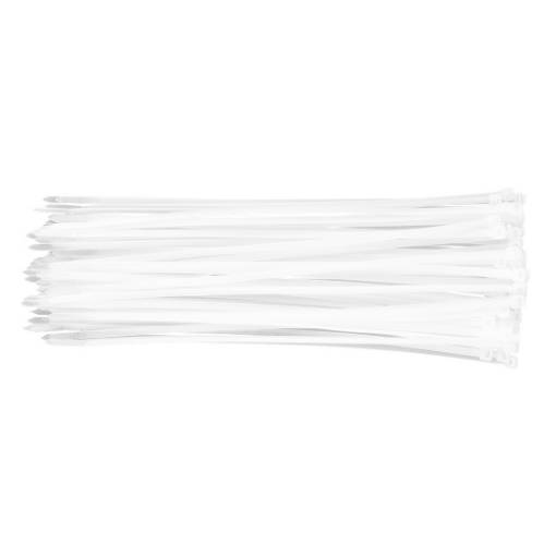 Cable ties 4.8 x 300 mm, white, 75 pcs