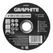 Cutting wheel, aluminium oxide for metal/INOX 125 x 1.0 x 22.2 mm, 41 A60-T-BF