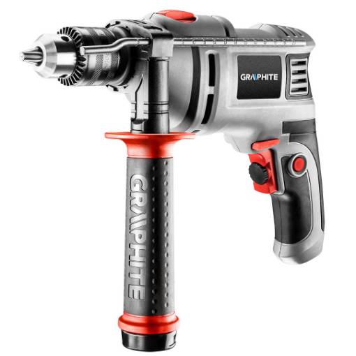 Impact drill 650W, key chuck 13 mm, speed 0-3000 rpm, case