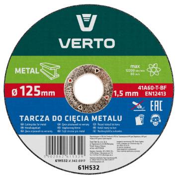 Cutting disc for metal T41, 125 x 1.5 x 22 mm