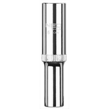 Deep socket 1/4", 6 mm, superlock