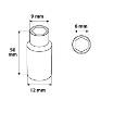 Deep socket 1/4", 6 mm, superlock