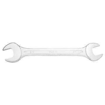 Double open wrench 21x23mm, CrV, DIN3110