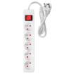 Strip extension cord 1.5 m, 3 x 1.5 mm2, 5G, white, ON/OFF