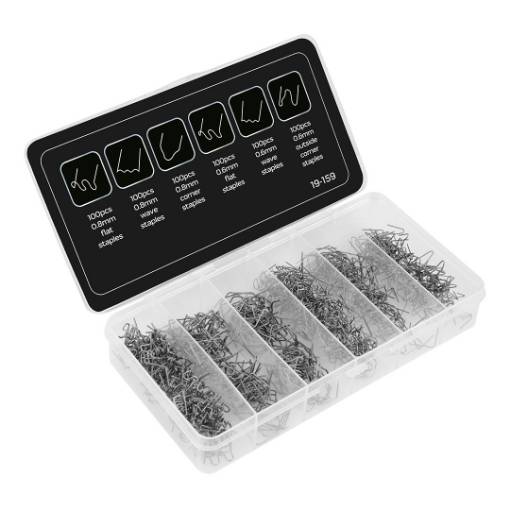 Plastic staples set 600 pcs.
