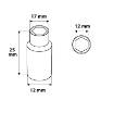 Socket 1/4", 12 mm, superlock